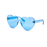 12 Pack: Heart Polycarbonate Full Color Wholesale Sunglasses