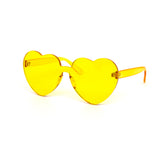 12 Pack: Heart Polycarbonate Full Color Wholesale Sunglasses
