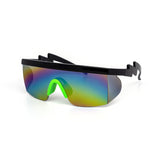 12 Pack: Lightning Sport Burnt Mirror Shield Wholesale Sunglasses