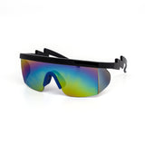 12 Pack: Lightning Sport Burnt Mirror Shield Wholesale Sunglasses