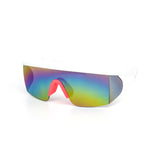 12 Pack: Lightning Sport Burnt Mirror Shield Wholesale Sunglasses