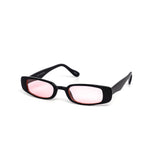 12 Pack: Trendy Slim Rectangle Color Wholesale Sunglasses