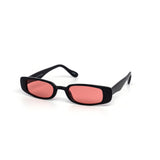 12 Pack: Trendy Slim Rectangle Color Wholesale Sunglasses