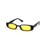 12 Pack: Trendy Slim Rectangle Color Wholesale Sunglasses