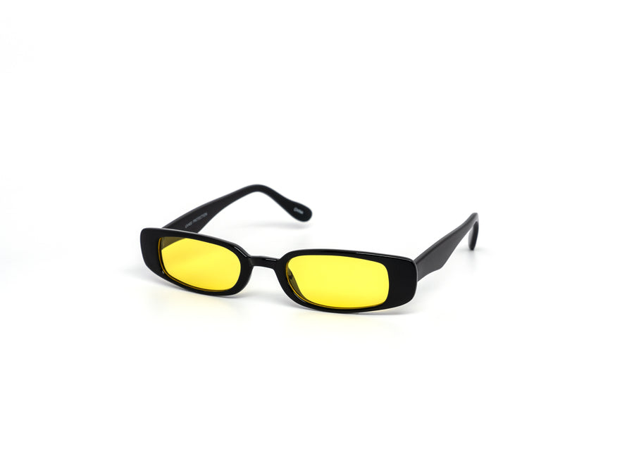 12 Pack: Trendy Slim Rectangle Color Wholesale Sunglasses