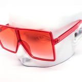 12 Pack: Oversized Minimal Square Pastel Gradient Aviator Wholesale Sunglasses