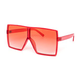 12 Pack: Oversized Minimal Square Pastel Gradient Aviator Wholesale Sunglasses