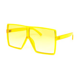12 Pack: Oversized Minimal Square Pastel Gradient Aviator Wholesale Sunglasses
