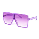12 Pack: Oversized Minimal Square Pastel Gradient Aviator Wholesale Sunglasses