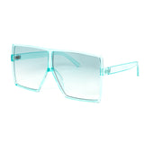 12 Pack: Oversized Minimal Square Pastel Gradient Aviator Wholesale Sunglasses