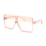 12 Pack: Oversized Minimal Square Pastel Gradient Aviator Wholesale Sunglasses