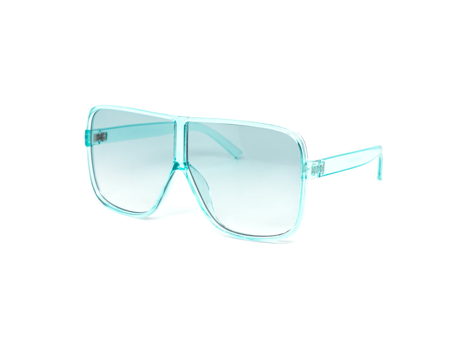 12 Pack: Oversized Crystal Pastel Square Aviator Wholesale Sunglasses
