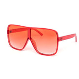 12 Pack: Oversized Crystal Pastel Square Aviator Wholesale Sunglasses