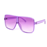 12 Pack: Oversized Crystal Pastel Square Aviator Wholesale Sunglasses
