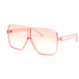 12 Pack: Oversized Crystal Pastel Square Aviator Wholesale Sunglasses