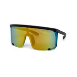 12 Pack: Semi Rimless Sports Shield Mirror Wholesale Sunglasses
