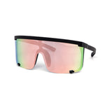 12 Pack: Semi Rimless Sports Shield Mirror Wholesale Sunglasses