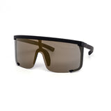 12 Pack: Semi Rimless Sports Shield Mirror Wholesale Sunglasses