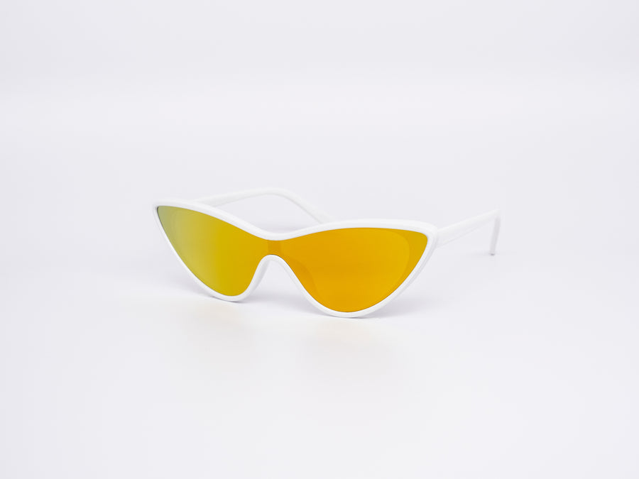 12 Pack: Chic Edgeless Flat Cateye Mirror Wholesale Sunglasses