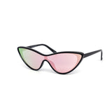 12 Pack: Chic Edgeless Flat Cateye Mirror Wholesale Sunglasses