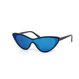 12 Pack: Chic Edgeless Flat Cateye Mirror Wholesale Sunglasses