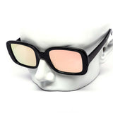 12 Pack: Plain Jane Square Color Mirror Wholesale Sunglasses