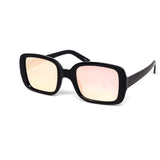 12 Pack: Plain Jane Square Color Mirror Wholesale Sunglasses