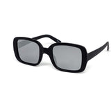 12 Pack: Plain Jane Square Color Mirror Wholesale Sunglasses