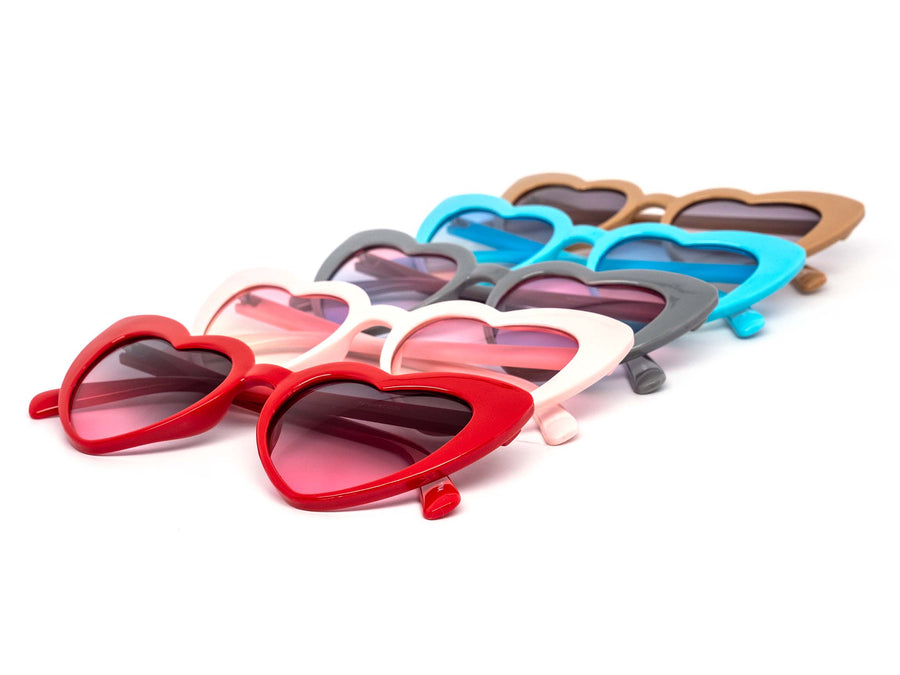 12 Pack: My Sassy Heart Duotone Wholesale Sunglasses