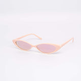 12 Pack: Super Slim Oval Cateye Mirror Wholesale Sunglasses