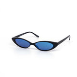 12 Pack: Super Slim Oval Cateye Mirror Wholesale Sunglasses