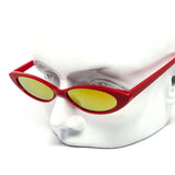 12 Pack: Super Slim Oval Cateye Mirror Wholesale Sunglasses