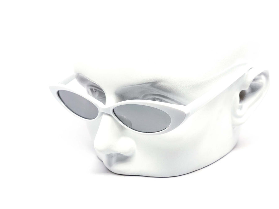12 Pack: Super Slim Oval Cateye Mirror Wholesale Sunglasses