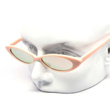 12 Pack: Super Slim Oval Cateye Mirror Wholesale Sunglasses