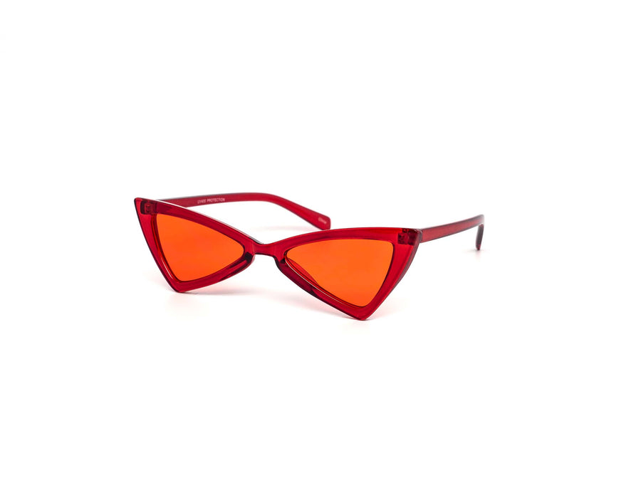 12 Pack: Pointy Super Cateye Crystal Color Wholesale Sunglasses