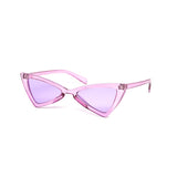 12 Pack: Pointy Super Cateye Crystal Color Wholesale Sunglasses