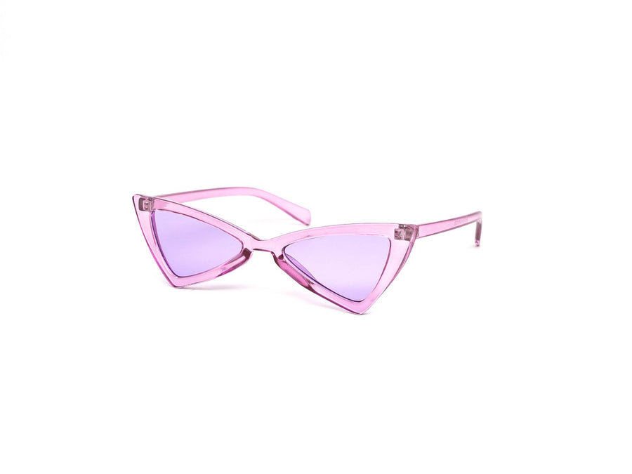 12 Pack: Pointy Super Cateye Crystal Color Wholesale Sunglasses