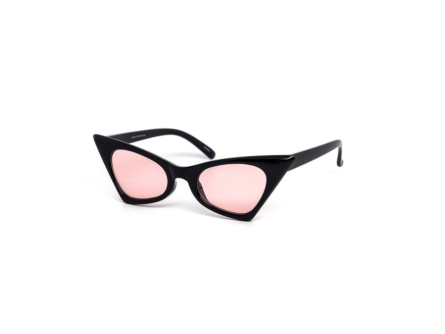 12 Pack: Pointy Cateye Petite Color Wholesale Sunglasses