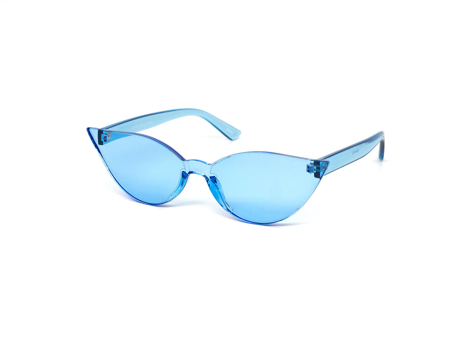 12 Pack: Rimless Full PC Flaming Cateye Color Wholesale Sunglasses