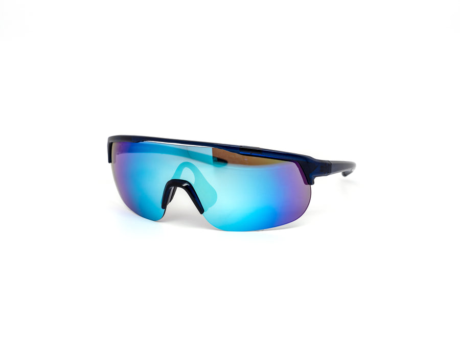 12 Pack: Rimless Sleek Sports Burnt Mirror Wholesale Sunglasses
