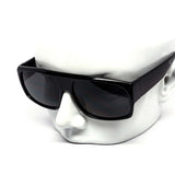 12 Pack: Black-on-black No Label Locs Style Wholesale Sunglasses