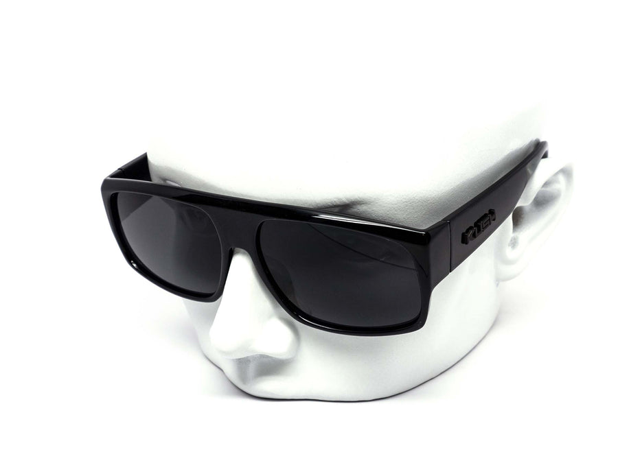 12 Pack: Kush Black-on-black Locs Style Wholesale Sunglasses