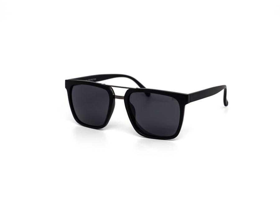 12 Pack: Modern Minimalist Square Wood Aviator Wholesale Sunglasses
