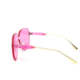 12 Pack: Rimless Solid Thick Uni-Body Color Wholesale Sunglasses