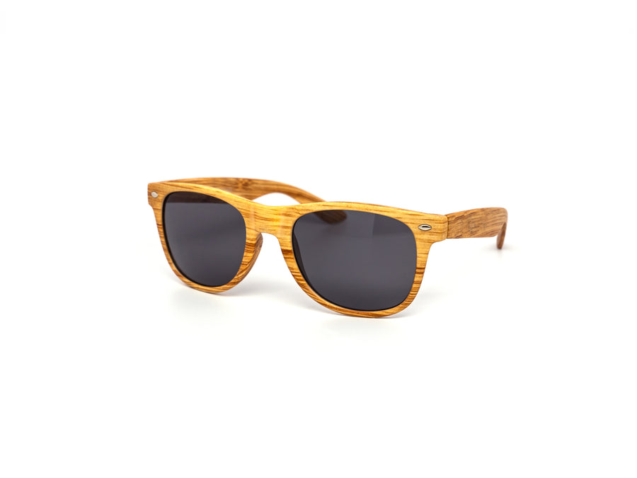 12 Pack: Classy Way Wood Texture Wholesale Sunglasses