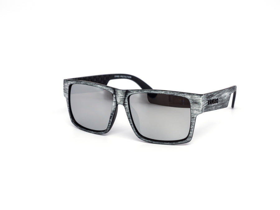 12 Pack: Kush Modern Retro Chunky Wood Mirror Wholesale Sunglasses