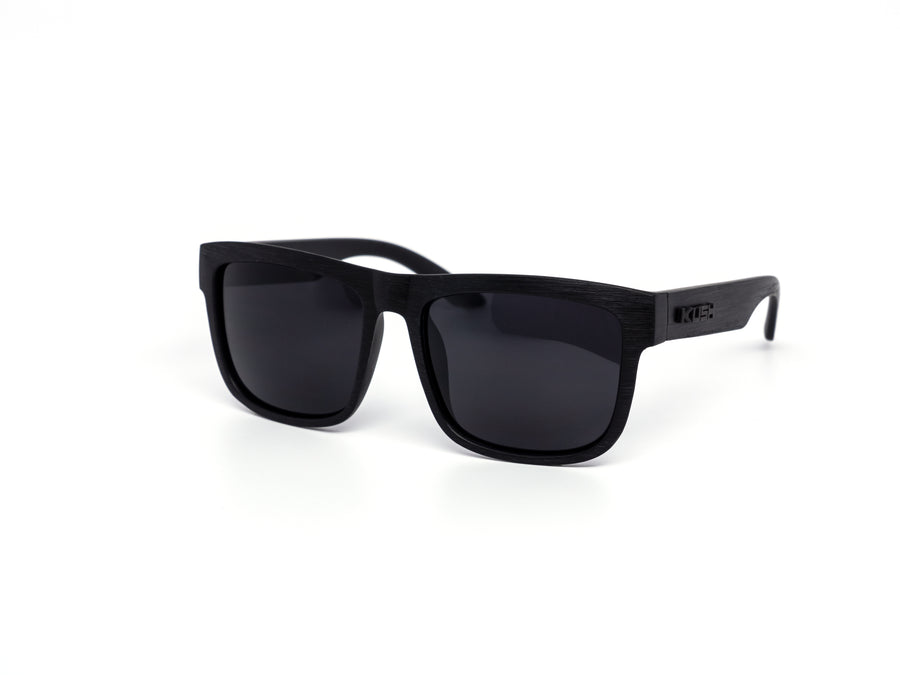 12 Pack: Kush Thick Wood All-black Wholesale Sunglasses