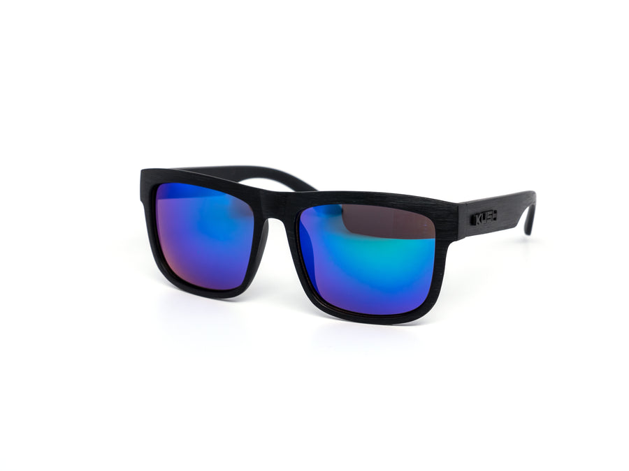 12 Pack: Kush Classy Thick Wood Mirror Wholesale Sunglasses
