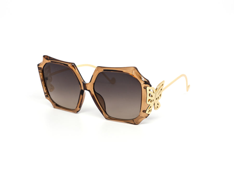12 Pack: Elegant Butterfly Oversized Gradient Wholesale Sunglasses