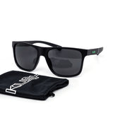 12 Pack: Kush Metallic Logo Rebel with Pouch Wholesale Sunglasses